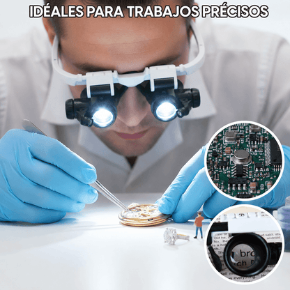 Lupas Profesionales con LED – Visión Precisa para Trabajos de Detalle