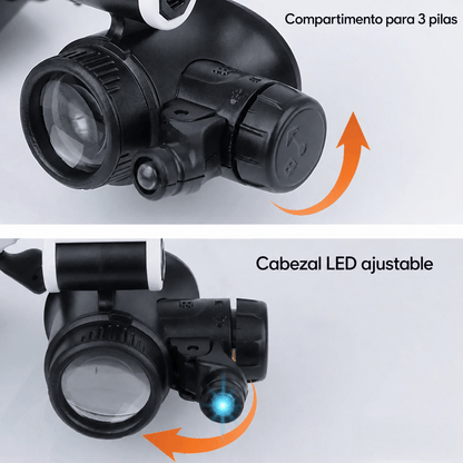 Lupas Profesionales con LED – Visión Precisa para Trabajos de Detalle