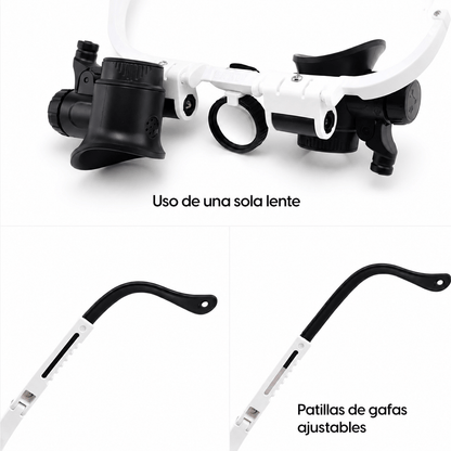 Lupas Profesionales con LED – Visión Precisa para Trabajos de Detalle